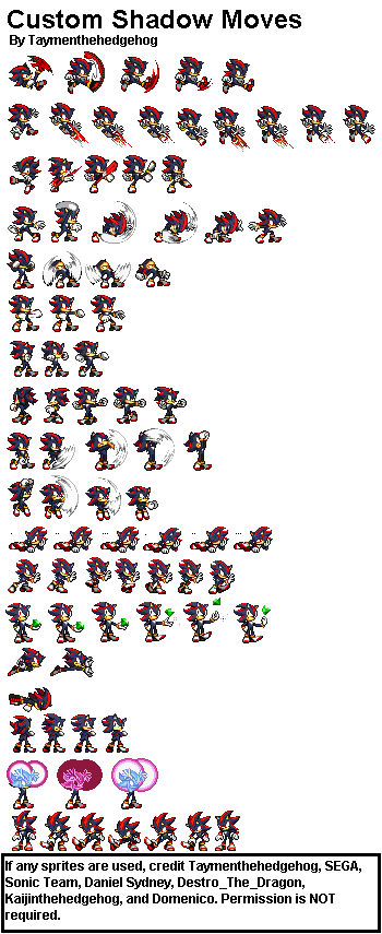 Shadow Moves My Custom Shadow Moves by TaymenTheHedgehog on DeviantArt