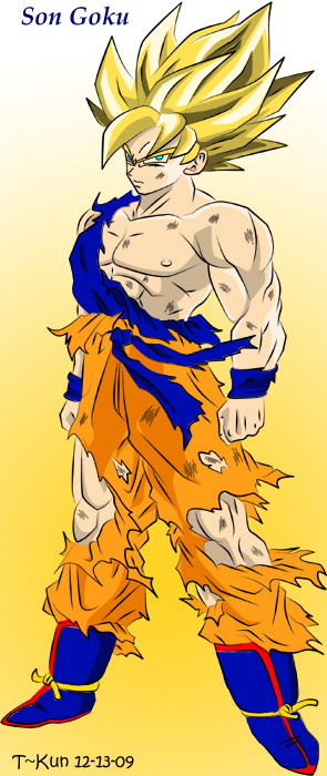 GOKU SSJ1 (DESENHO) by GuerreiroZOficial on DeviantArt