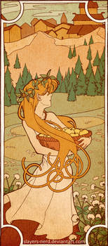 Lo9.  Art Nouveau Idunn