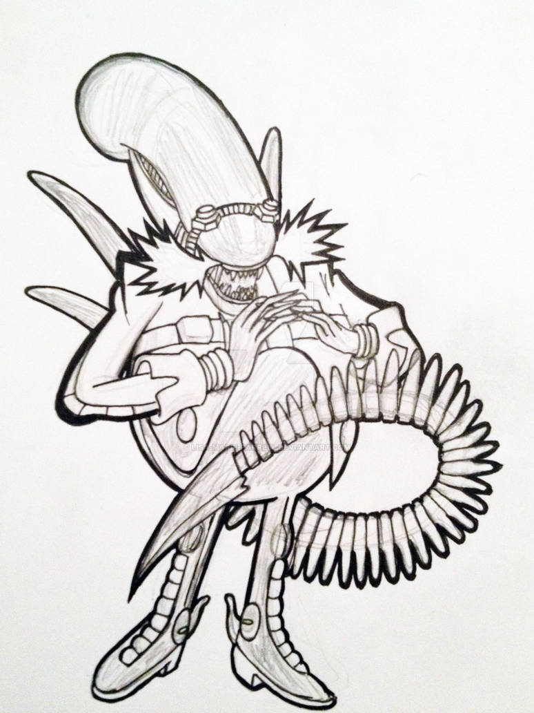 Alienik Dr. Alienik Pen Outline by Lisa-Marie-Farrell on DeviantArt