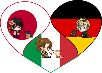 Neko and Nyotalia Axis Shimeji Heart