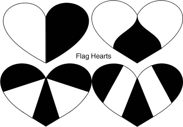 Flag Heart Template by LadyAxis on DeviantArt