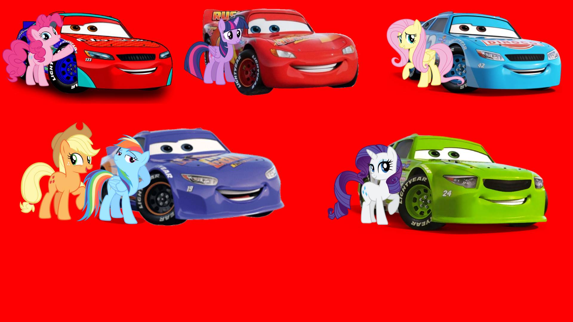 5 Piston Cup Racers and The Mane 6 by ZazaPlayzProductions on DeviantArt
