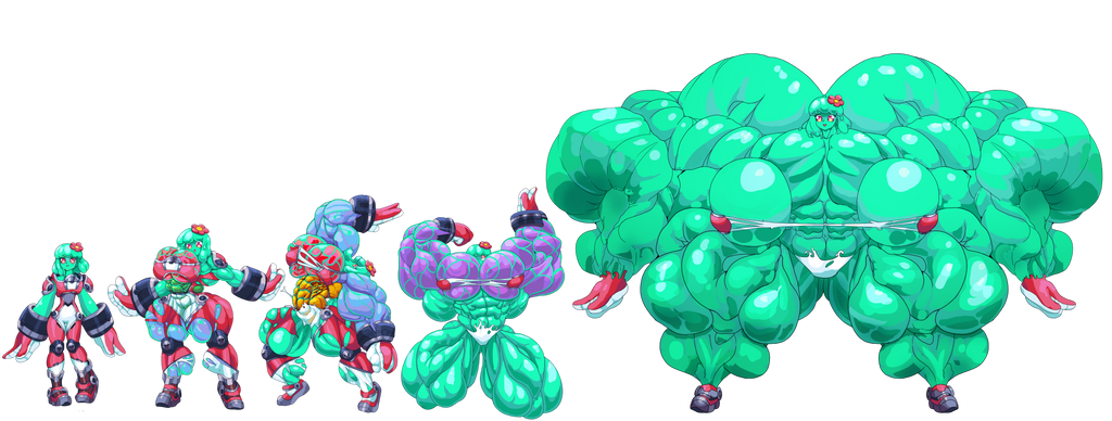 Damage Slime Juno Slime Time side by side All stages by D3-Damage on DeviantArt