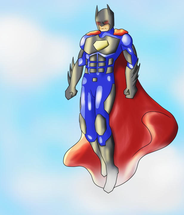 Character Fusion (finished batman and superman) by JeVaunArt on DeviantArt