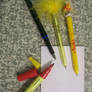 Multiple Pens and Plain Paper