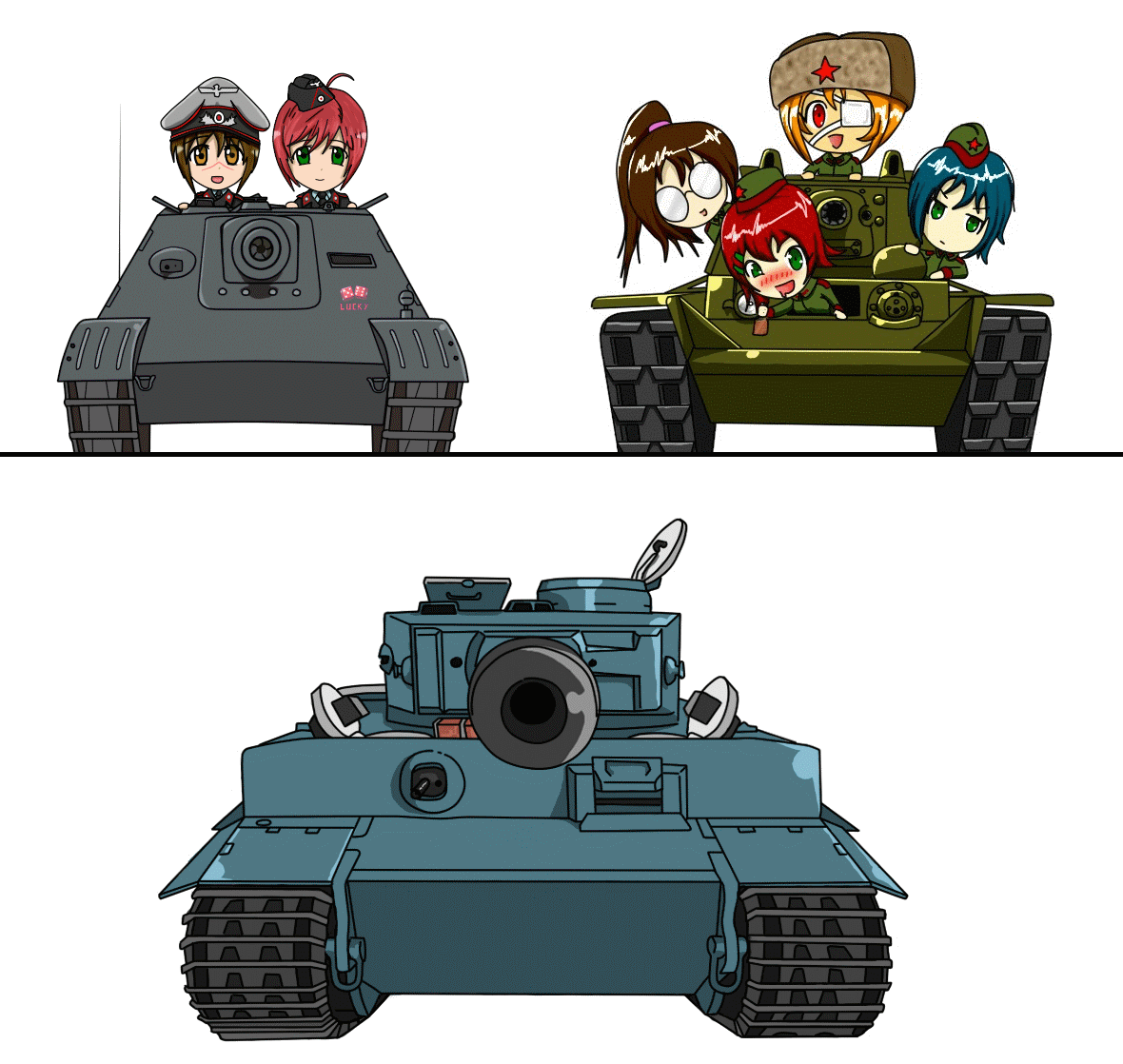 Gup memes. Девушки и танки. Хуманизация танка.