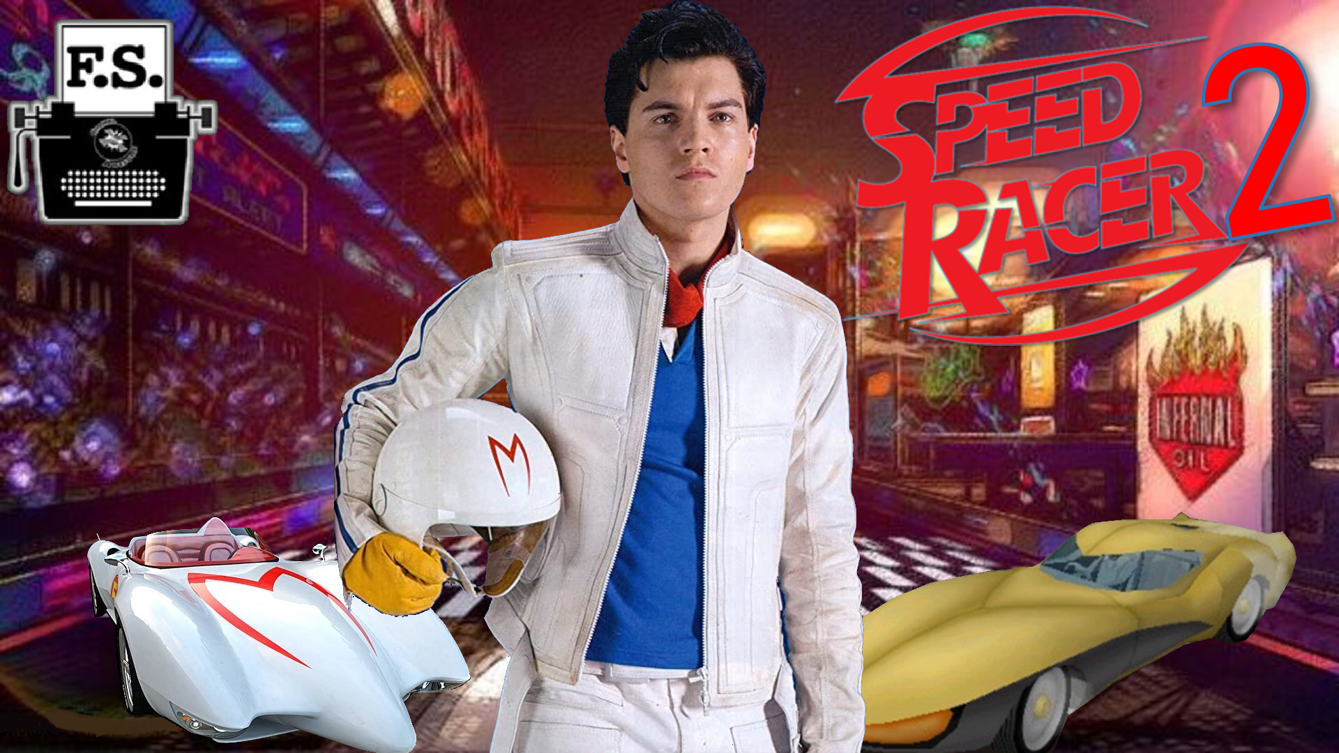 Hey I Draw — I watched a compilation of Speed Racer with guns