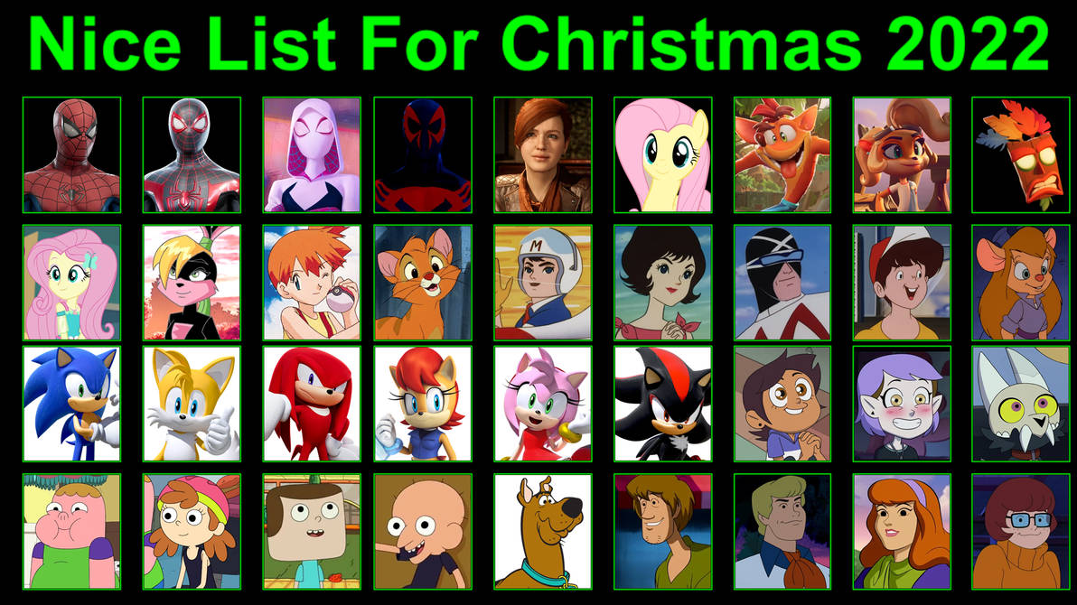 My Nice List for Christmas 2022 by WumpaWebHead on DeviantArt
