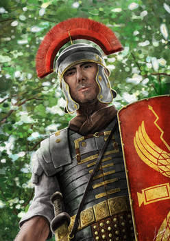 A Legionary in the forest