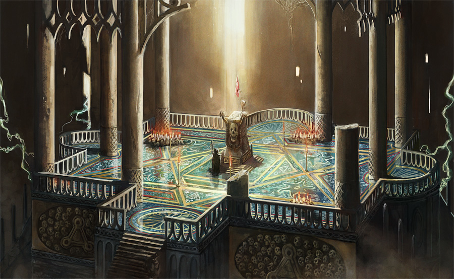 Necromancer Ritual Room The Necromancer's Santuary by lathander1987 on DeviantArt