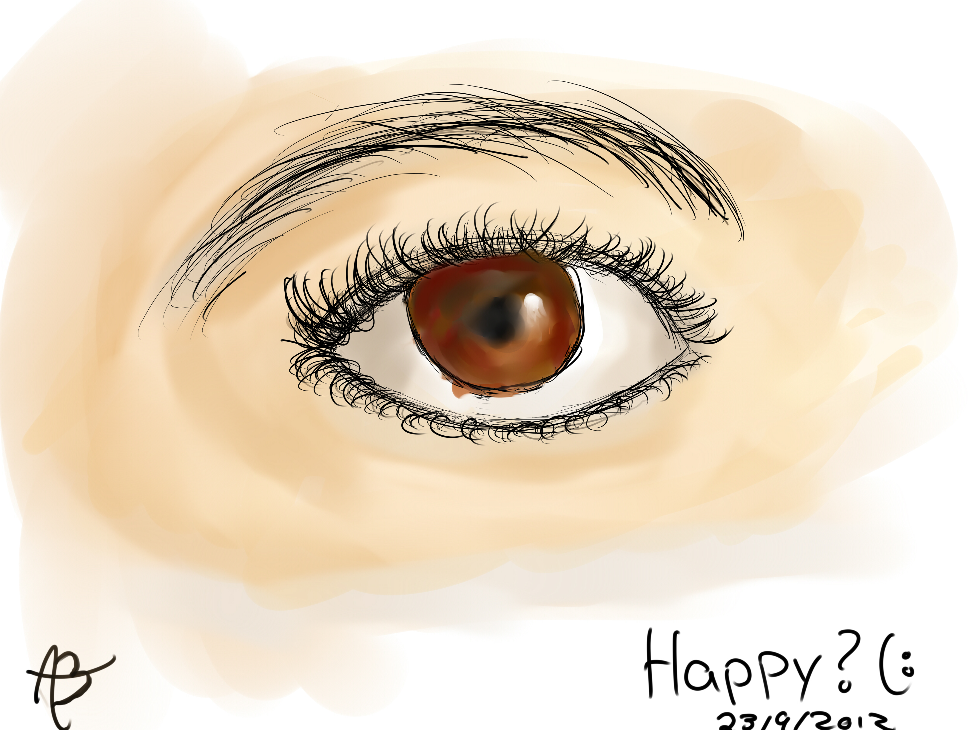 Sketching an eye