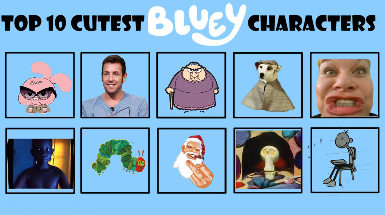Tobyguy1984 Top ten bluey characters by tobyguy1984 on DeviantArt