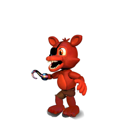 Fnaf World Repaired Foxy by Lukisev on DeviantArt