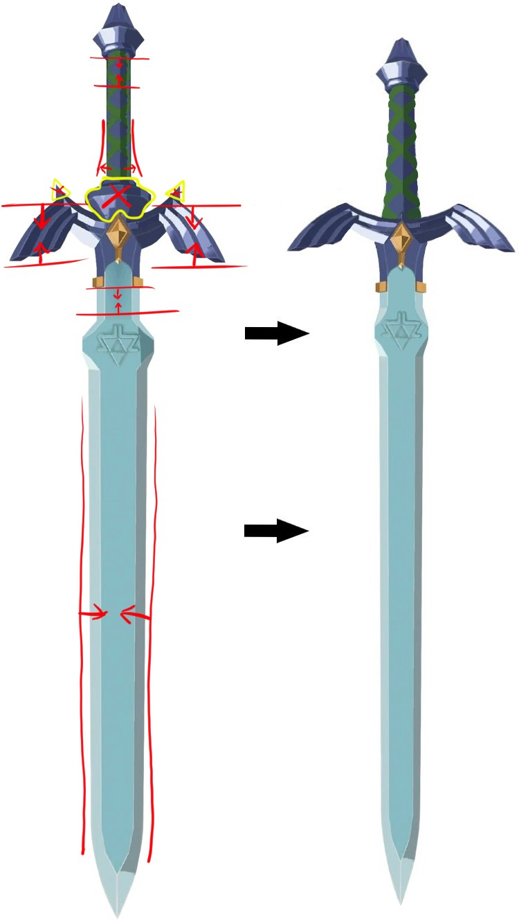 Master Sword Writing Master Sword Redesign by JasonSummer on DeviantArt