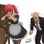 A maid who was almost caught by hitman