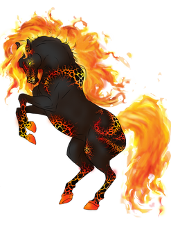 Lava Horse Comm for mangojellygirl