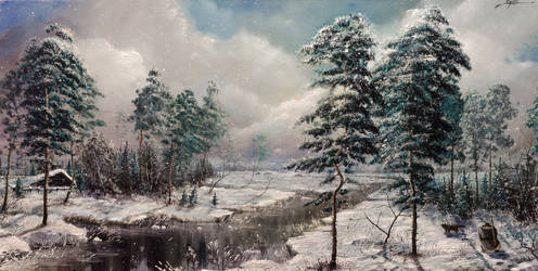 landscape with pines