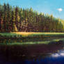 Landscape with views of the river Tvertsa