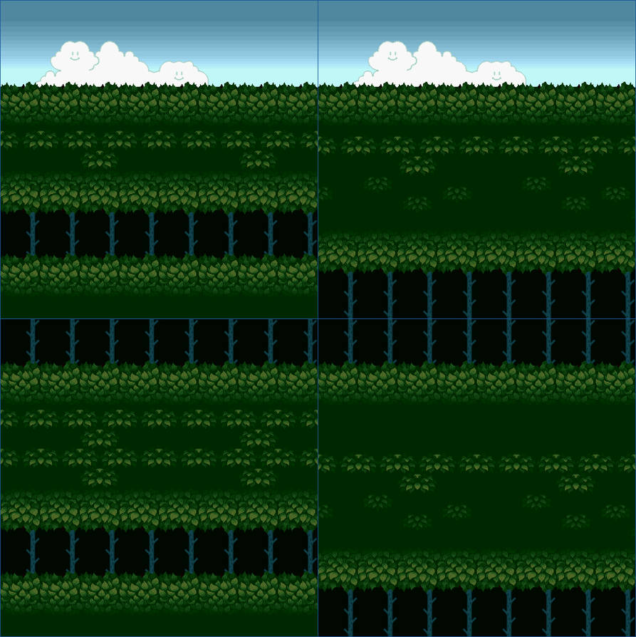 SMM2: All-Stars SMB1: Forest Backgrounds by superconnor64 on DeviantArt