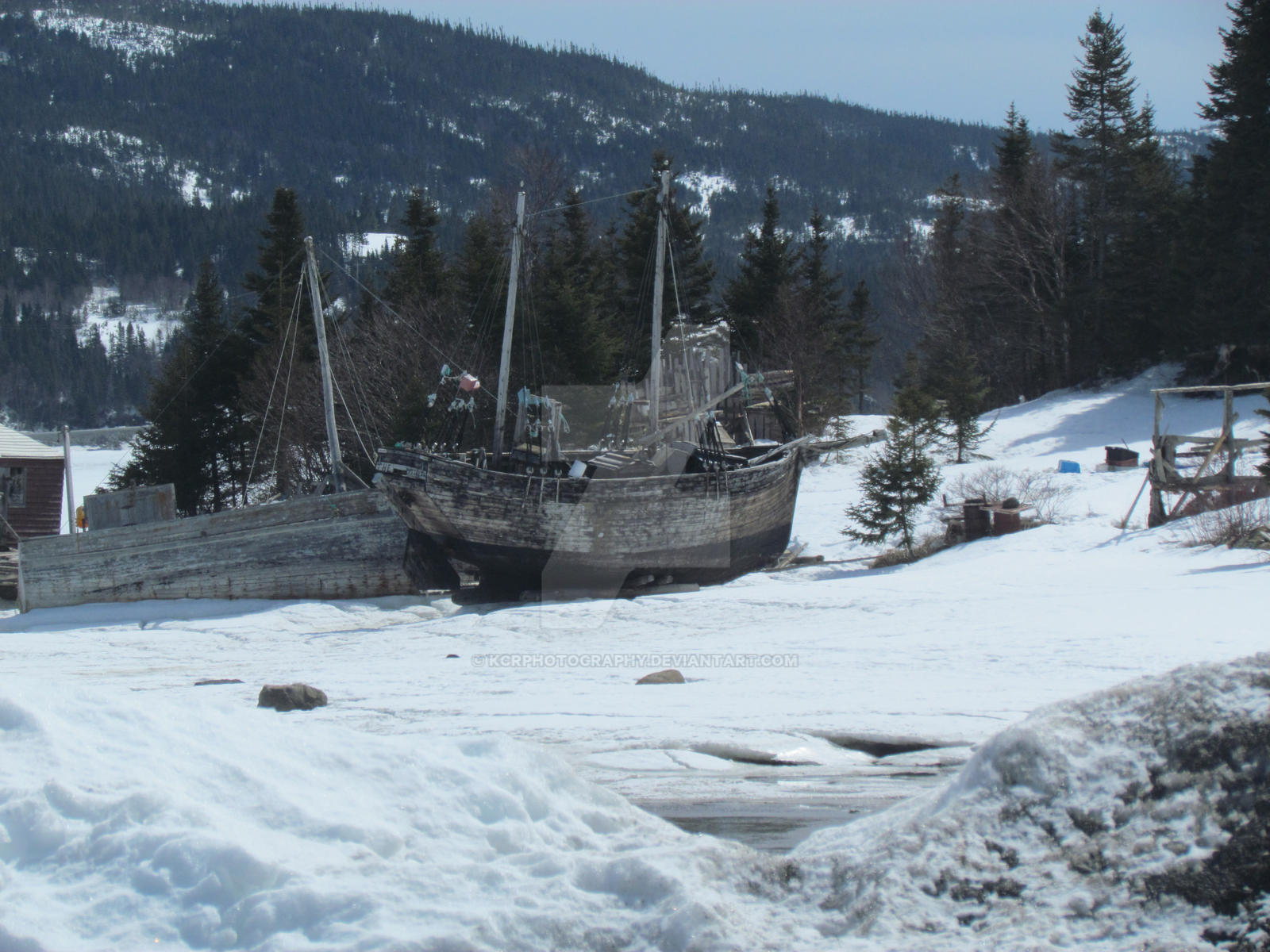 Ship Wreck Bide Newfoundland by kcrphotography on