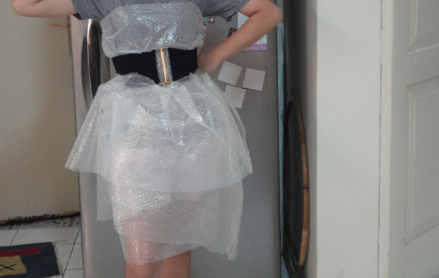 Bubble wrap dress by seanymunroe on DeviantArt Bubble wrap dress by seanymunroe on DeviantArt