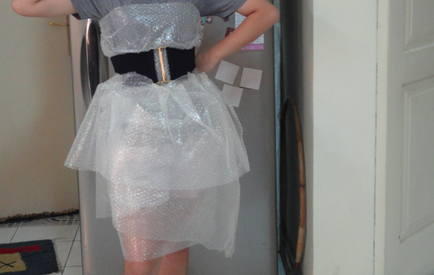 bubble wrap prom dress Bubble Wrap Dress