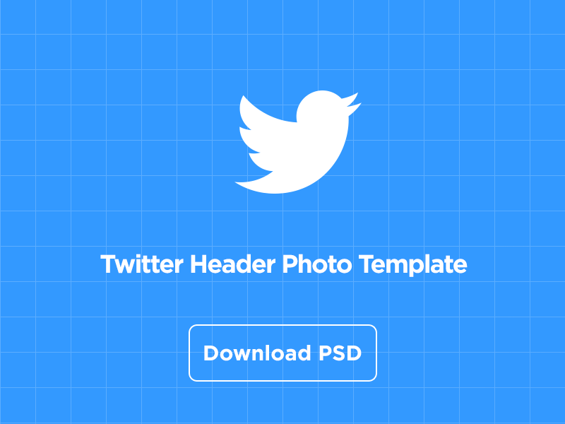 Twitter Header Photo Template PSD Download