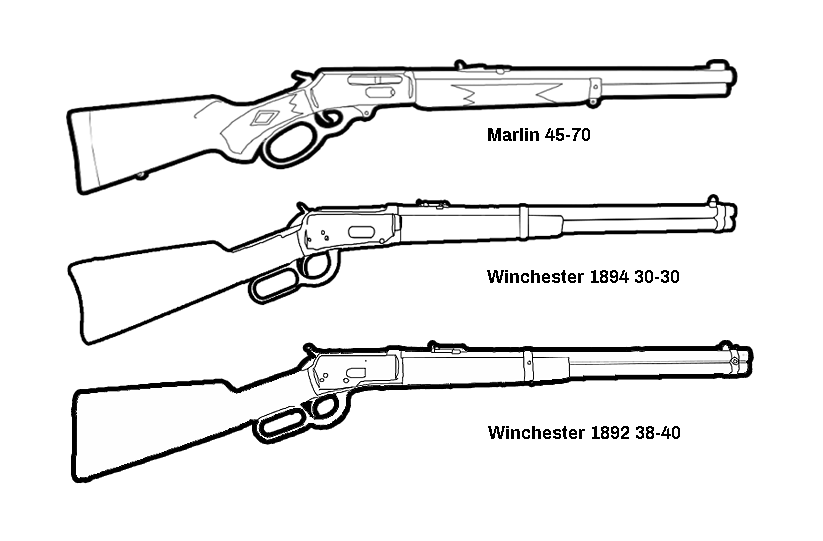 Group Rifles Drawing Lever Action Rifles by Cielo-Despejado on DeviantArt