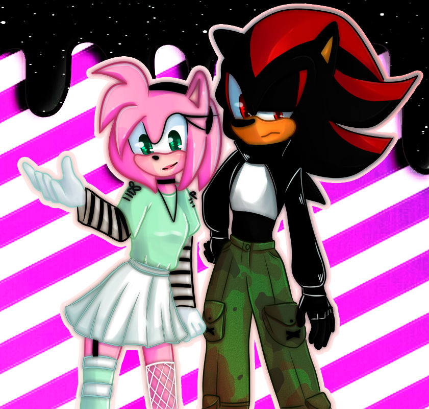 Amy and Shadow by Kathrime on DeviantArt