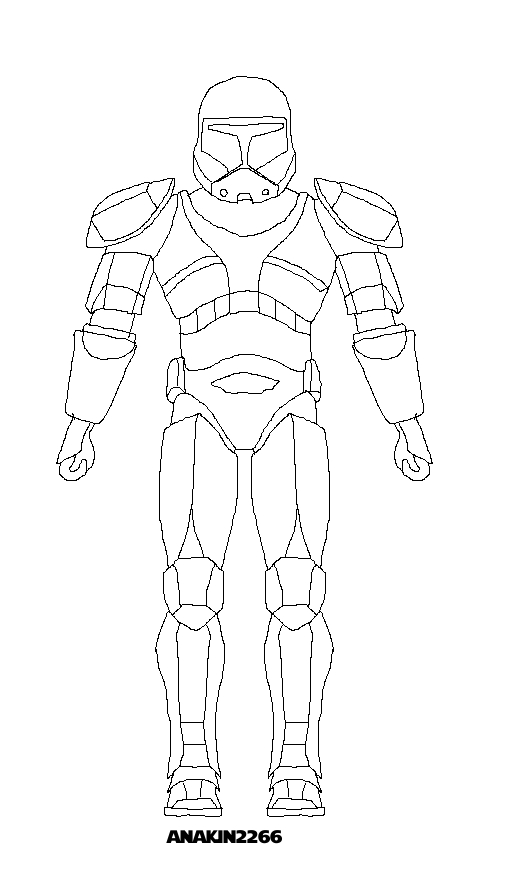 Clone Commando Lineart by JediAnakinSkyguy on DeviantArt