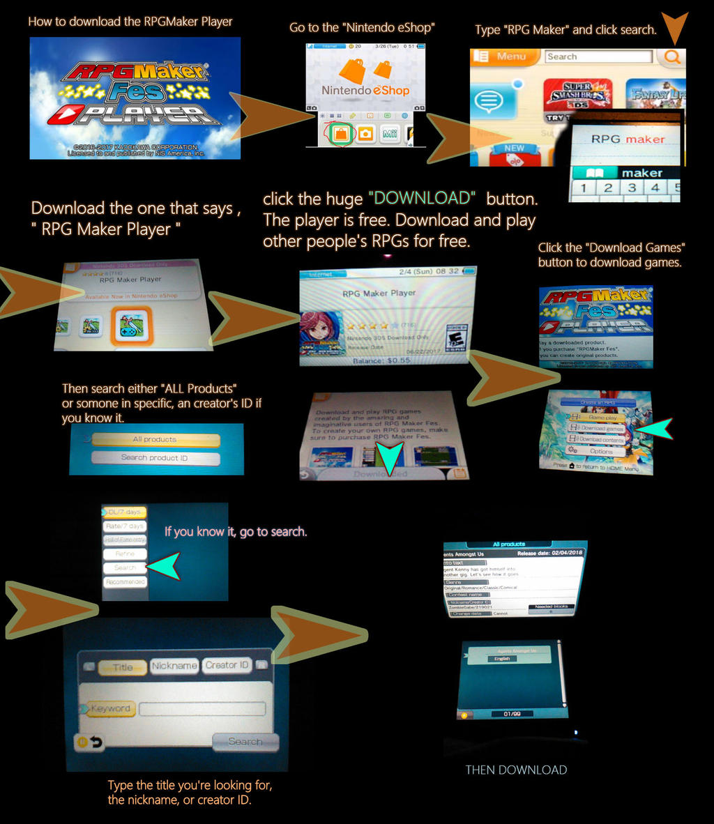RPG Maker Player, Aplicações de download da Nintendo 3DS
