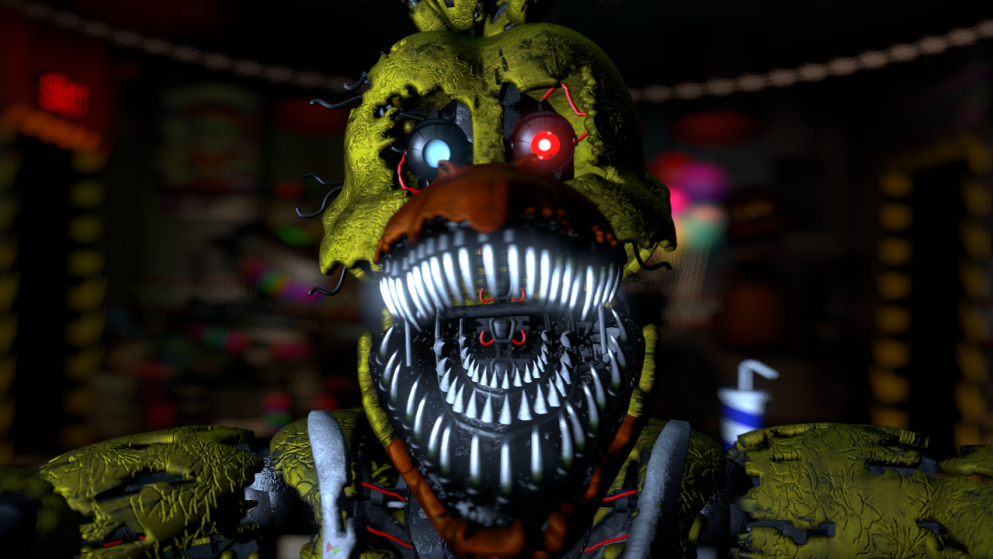 Nightmare Chica Jumpscare: Nightmare Attack #fnaf #fivenightsatfreddy