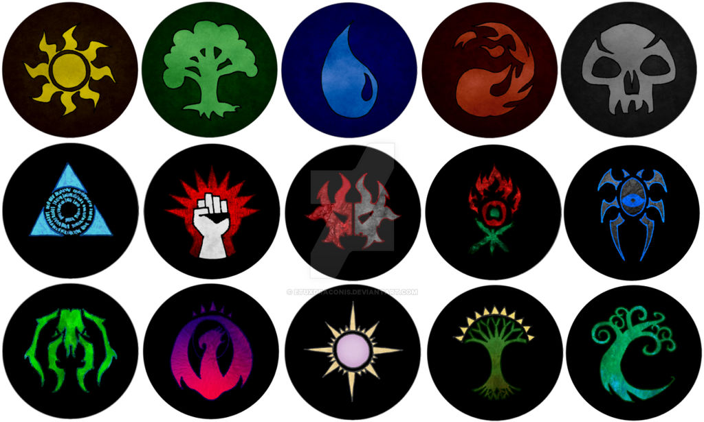 Magic The Gathering Buttons by EtuxDraconis on DeviantArt
