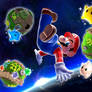 Mario And Planets Sq Wallpaper