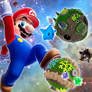 Mario Galaxy Jump Wallpaper