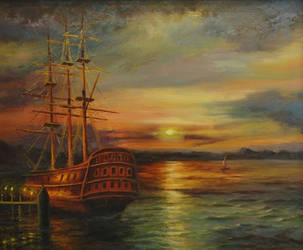 Evening on the bay. by herrerojulia