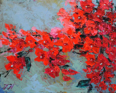 Bougainvillea on the wall. by herrerojulia