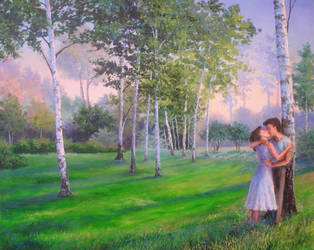 Love in birches. by herrerojulia
