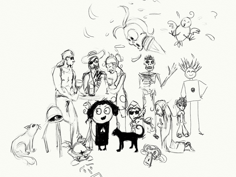 Avatar Party Sketch