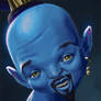 Caricature: Will Smith as the Genie