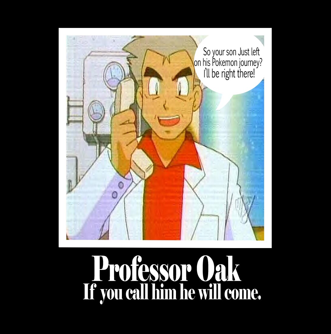 Professor Oak by lastorka on DeviantArt