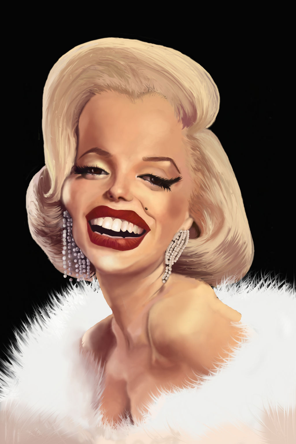 Caricature of Marilyn Monroe