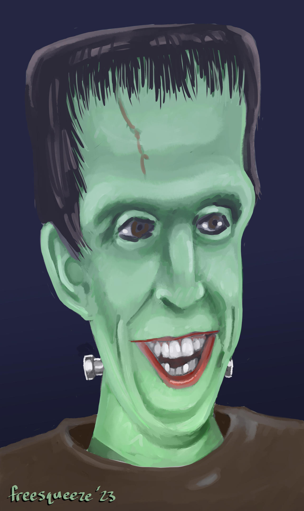 Herman Munster by freesqueeze on DeviantArt