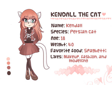 .:New OC: Kendall the cat:.