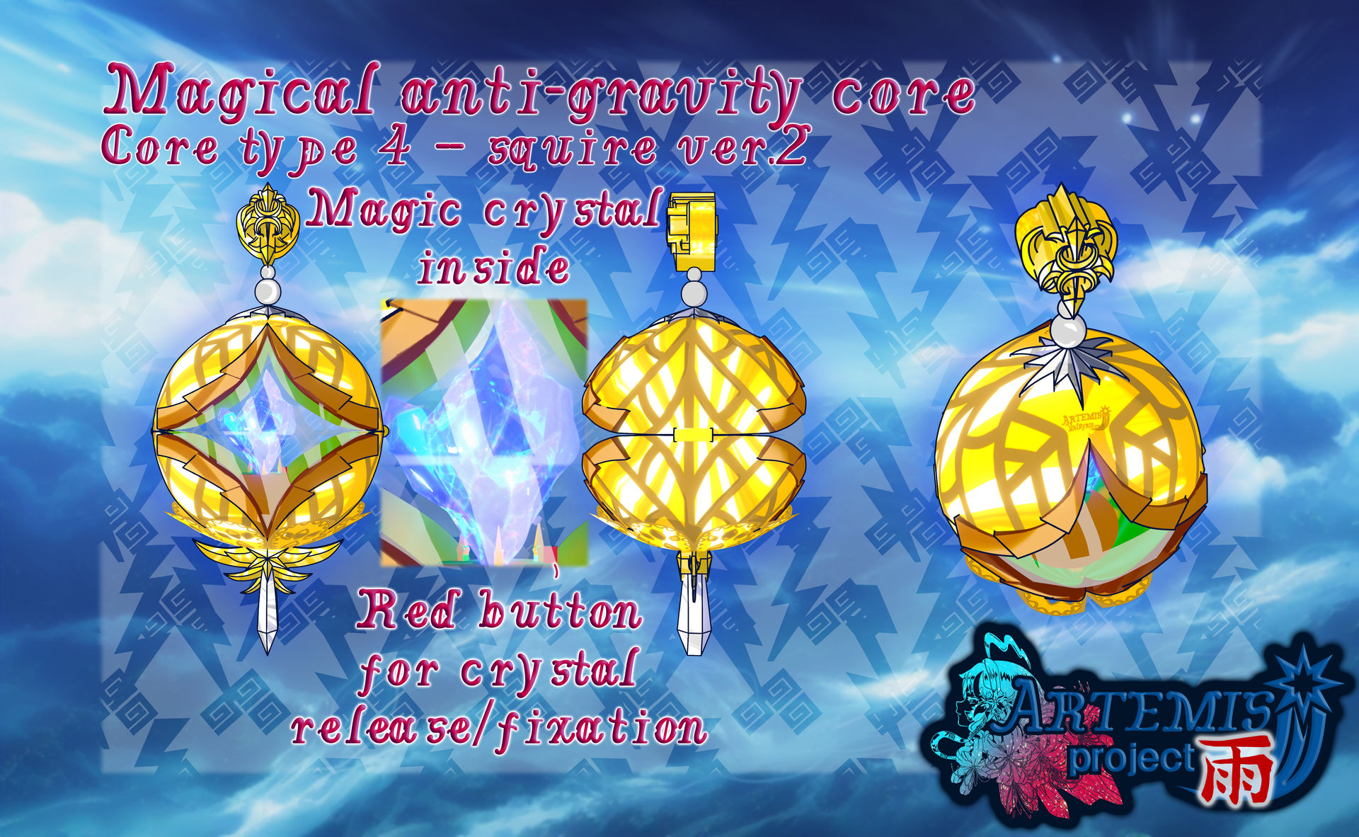 Magical anti-gravity core reference sheet by Ame8 on DeviantArt