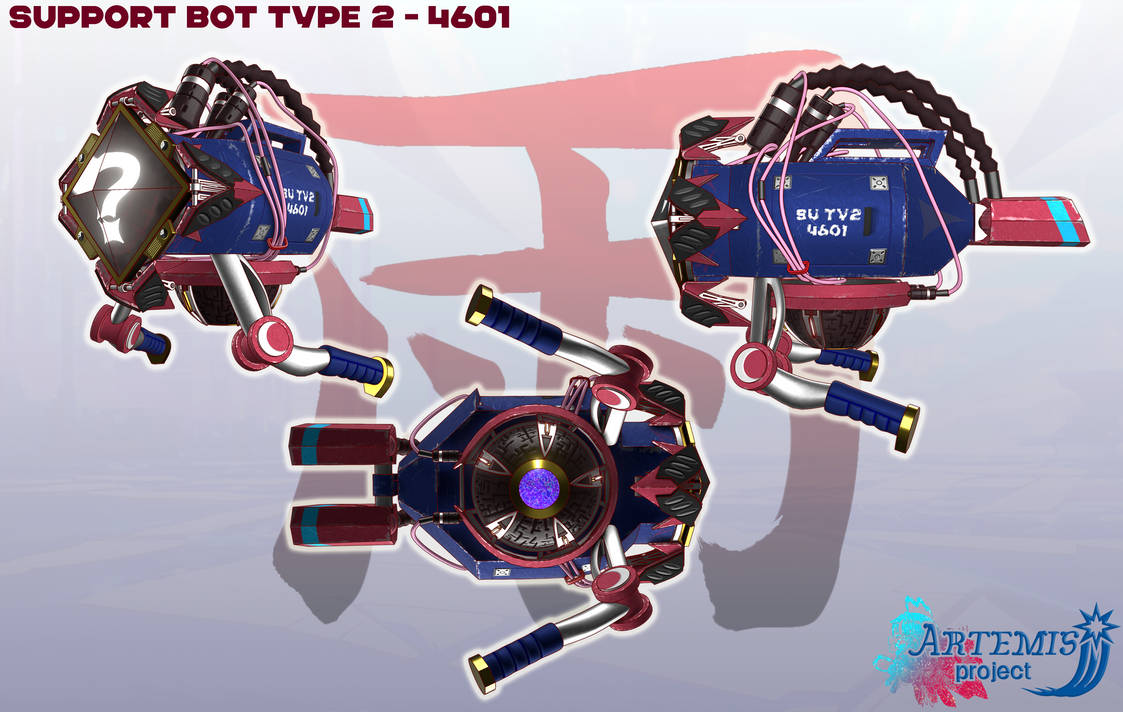 Support bot final render by Ame8 on DeviantArt