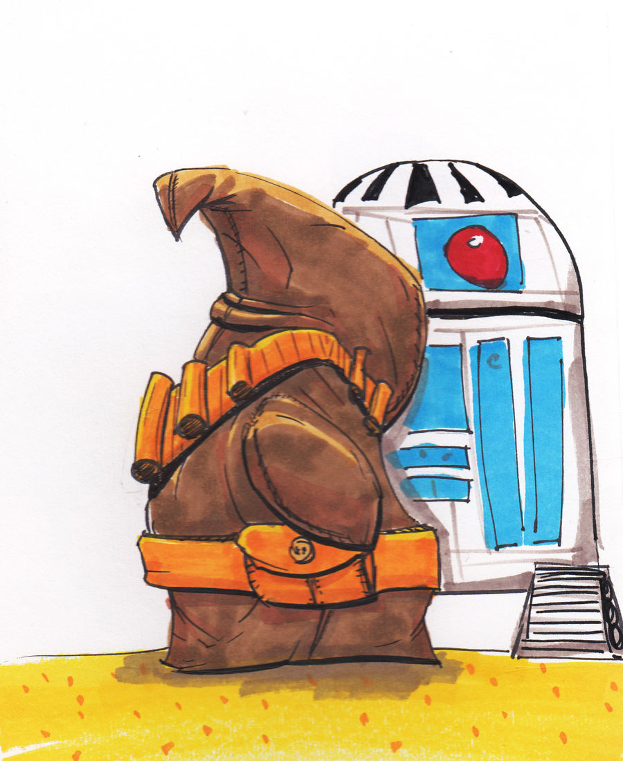 FanArt:  Jawa and R2D2