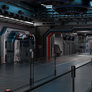 SciFi Spaceship Room Concept Art