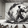 Samurai - 8K Fantasy Splash Wall Art